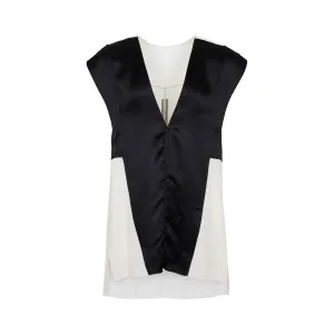 Rick Owens V-Neck Satin Tank Top
