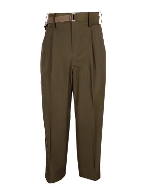 Sacai Belted Straight Leg Pants