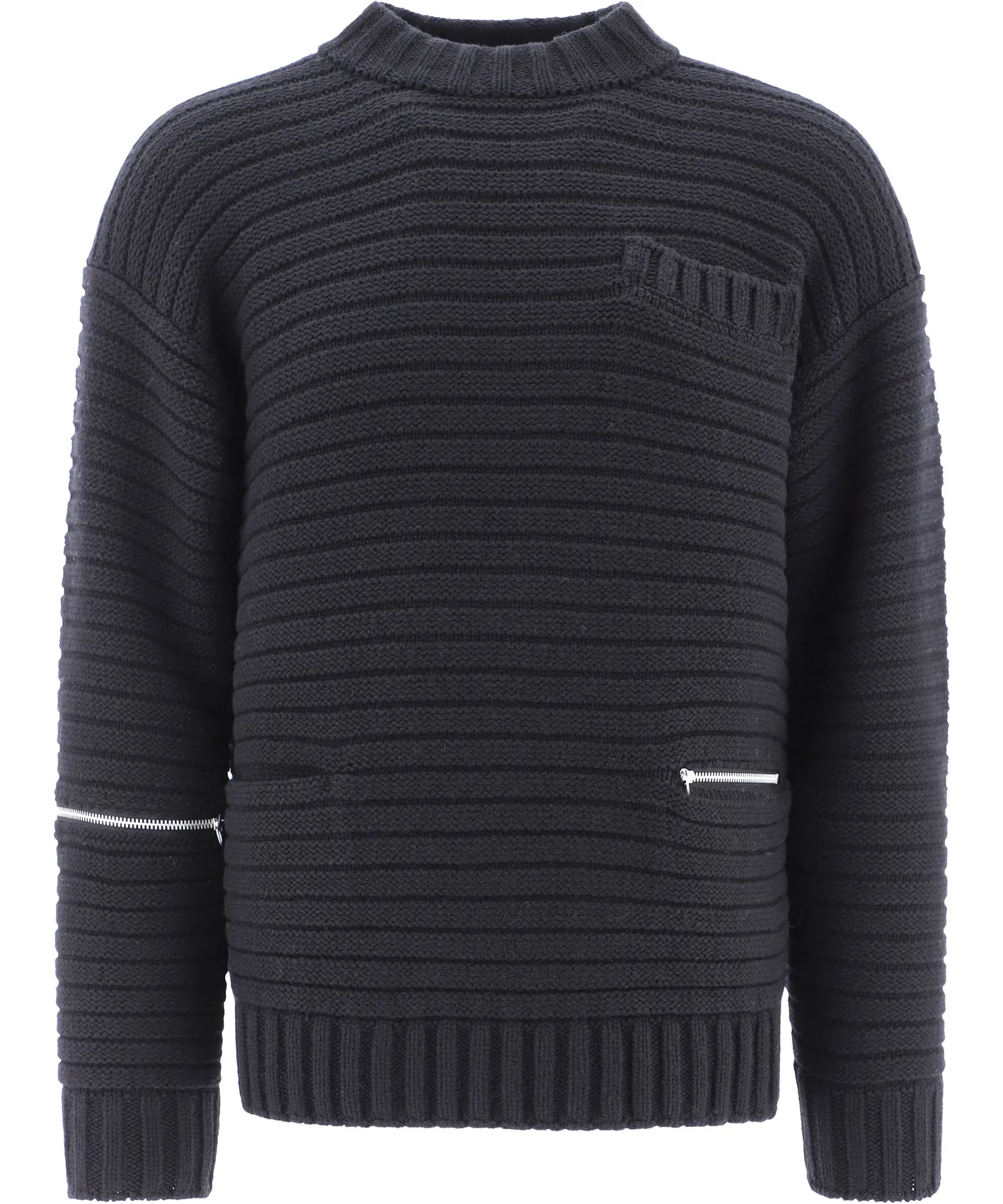 Sacai Long-Sleeved Knitted Pullover