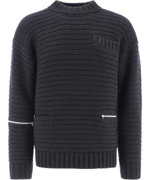 Sacai Long-Sleeved Knitted Pullover