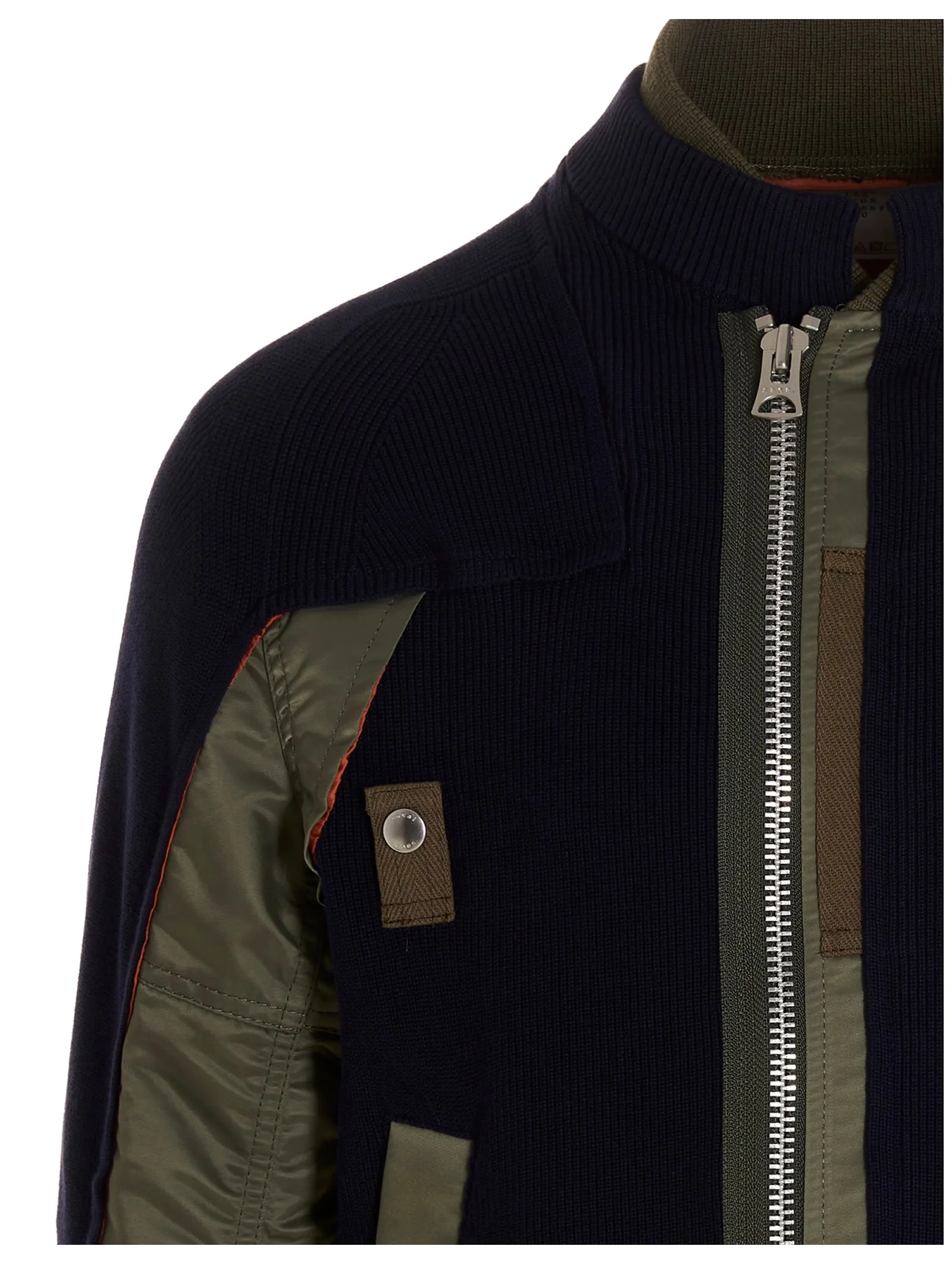 Sacai Panelled Zipped Jacket