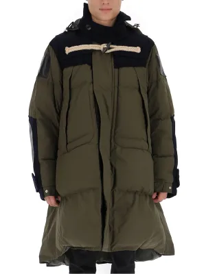 Sacai Toggle Fastening Hooded Coat