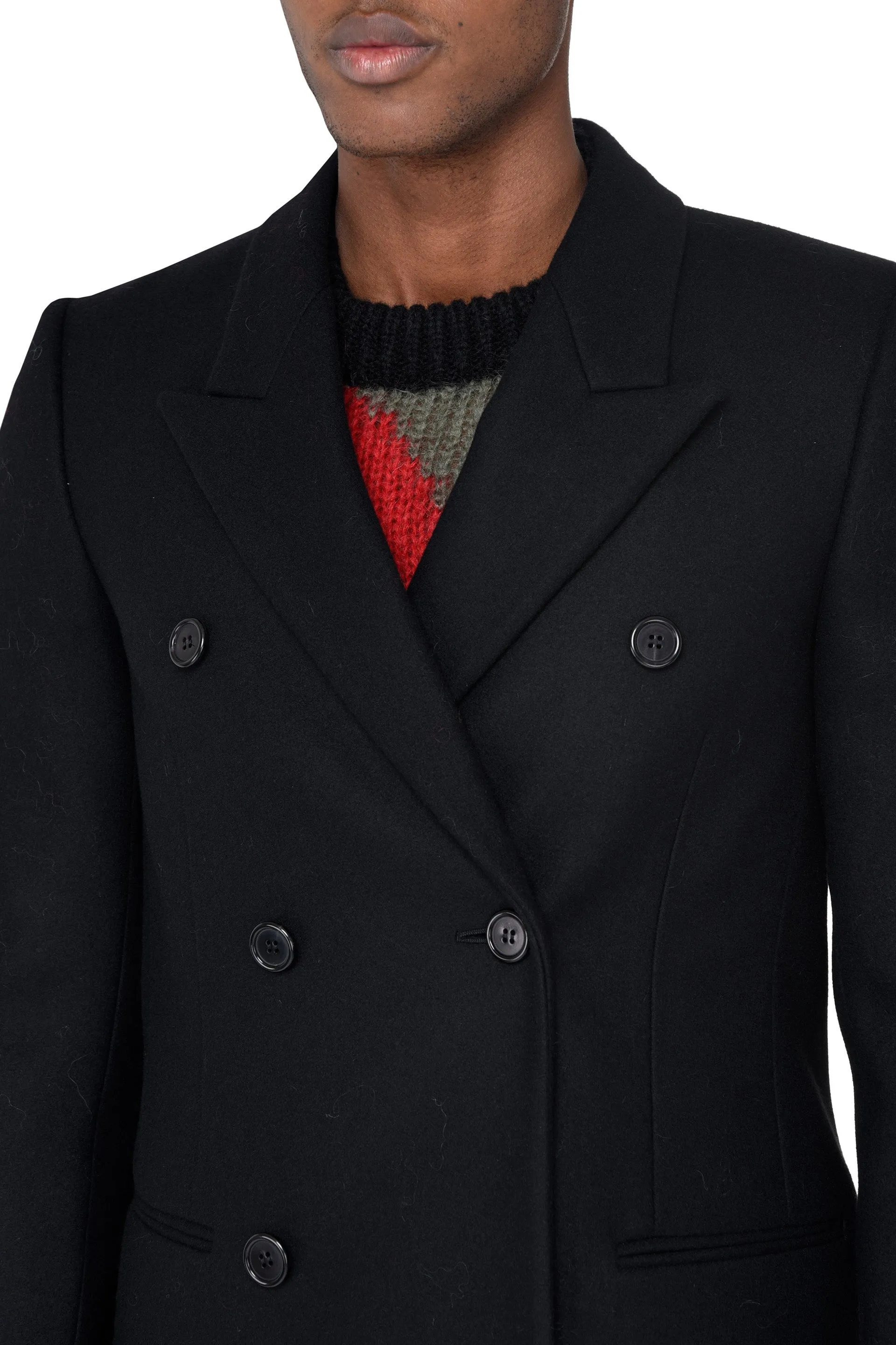 Saint Laurent Double-Breasted Coat