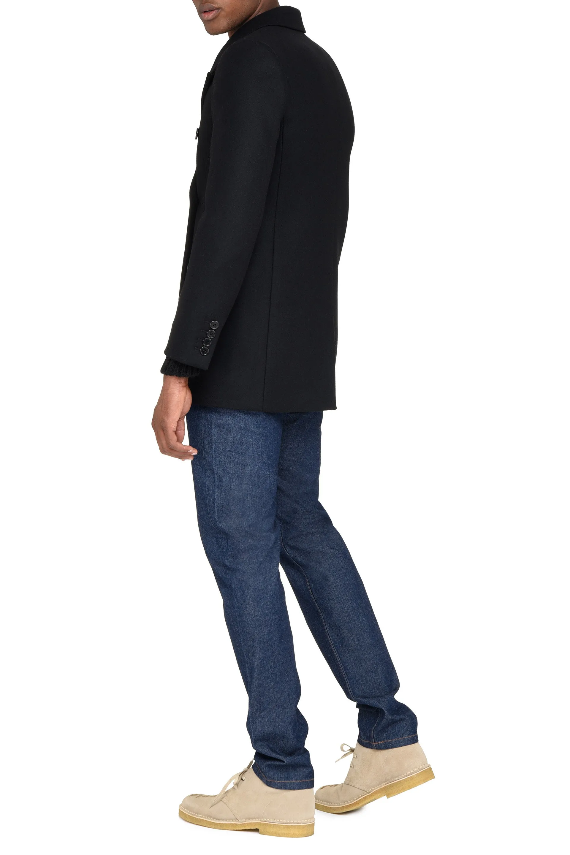 Saint Laurent Double-Breasted Coat