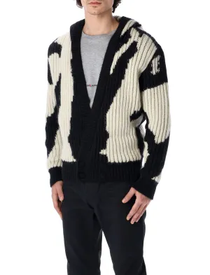 Saint Laurent Hooded Knitted Cardigan