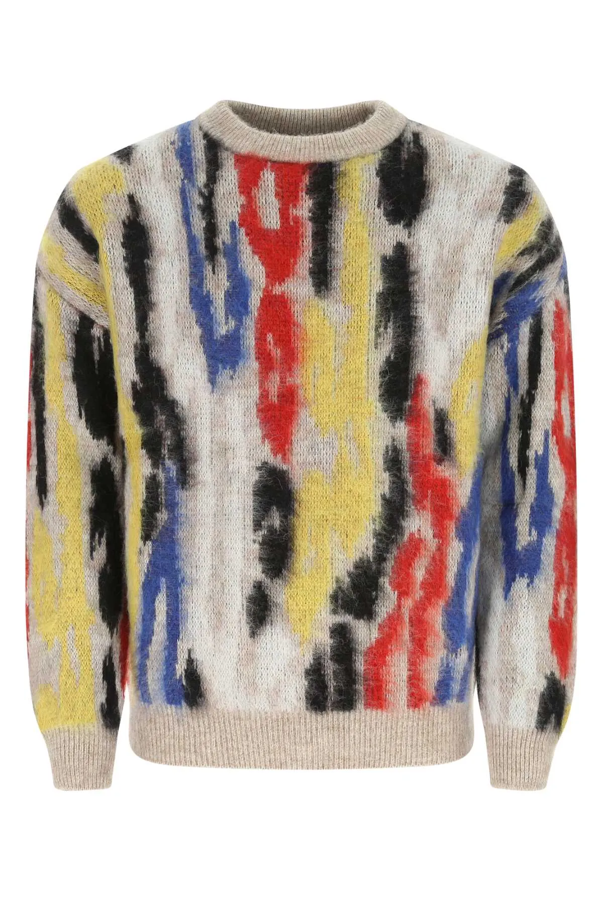 Saint Laurent Jacquard Crewneck Sweater