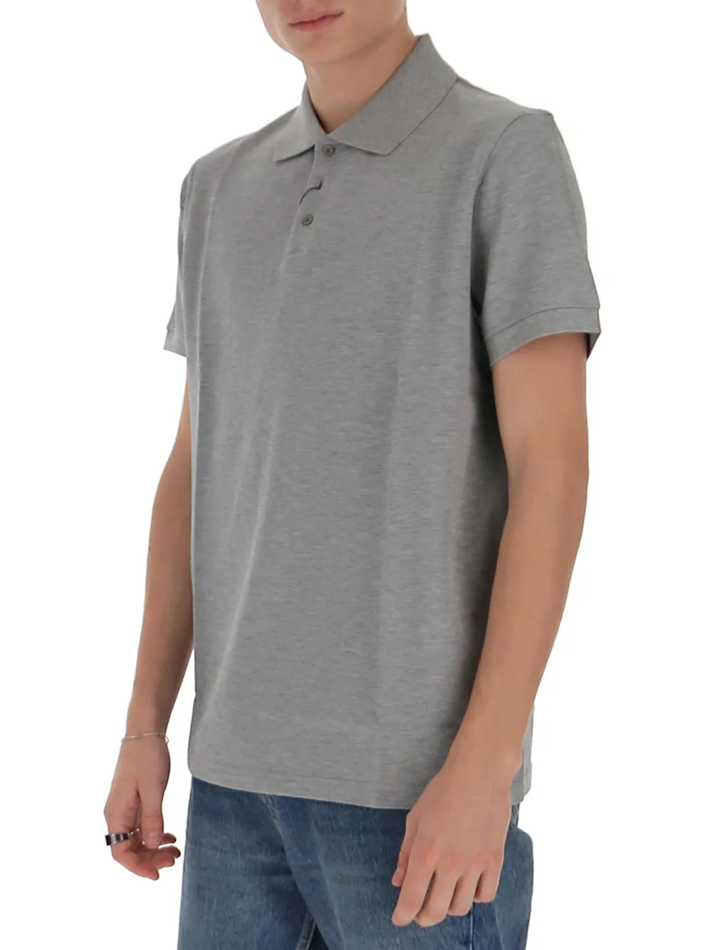 Saint Laurent Monogram Polo Shirt