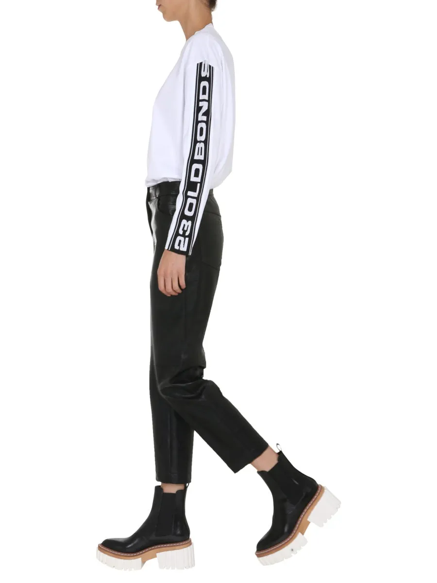 Stella McCartney Logo Tape Long Sleeve Top