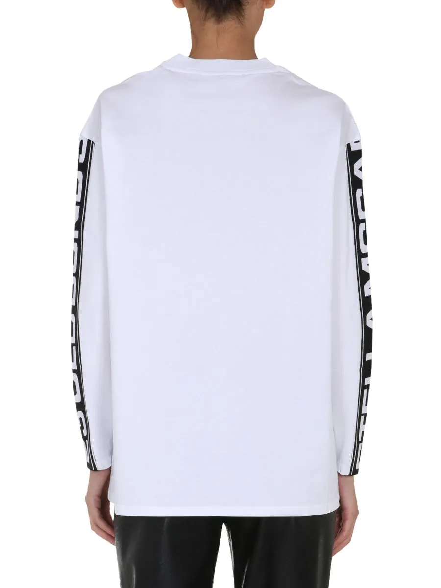 Stella McCartney Logo Tape Long Sleeve Top