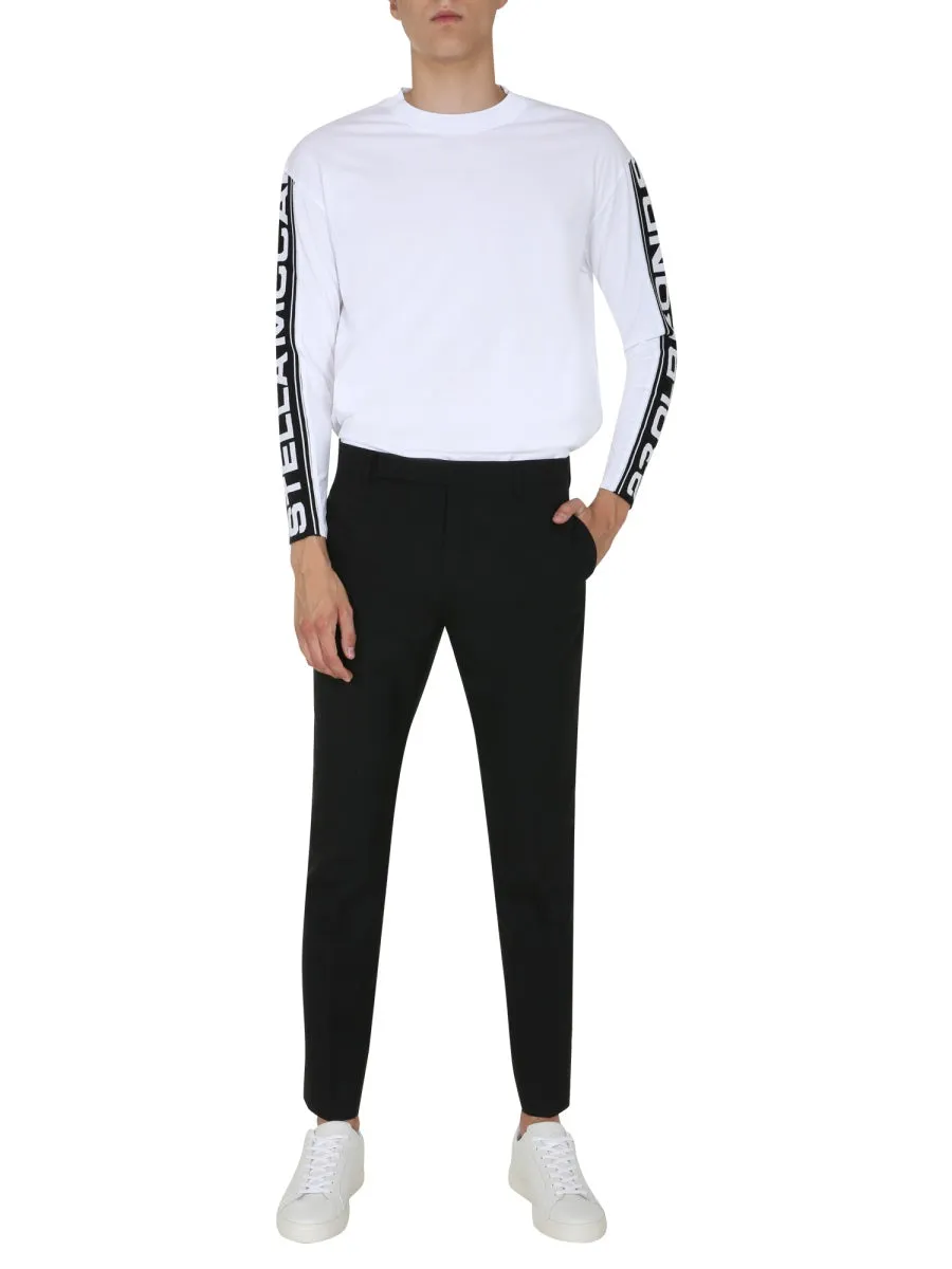 Stella McCartney Logo Tape Long Sleeve Top