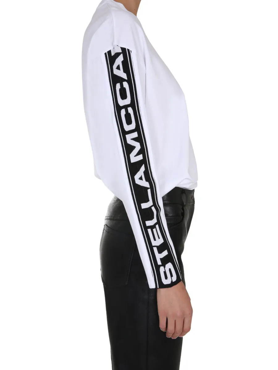 Stella McCartney Logo Tape Long Sleeve Top