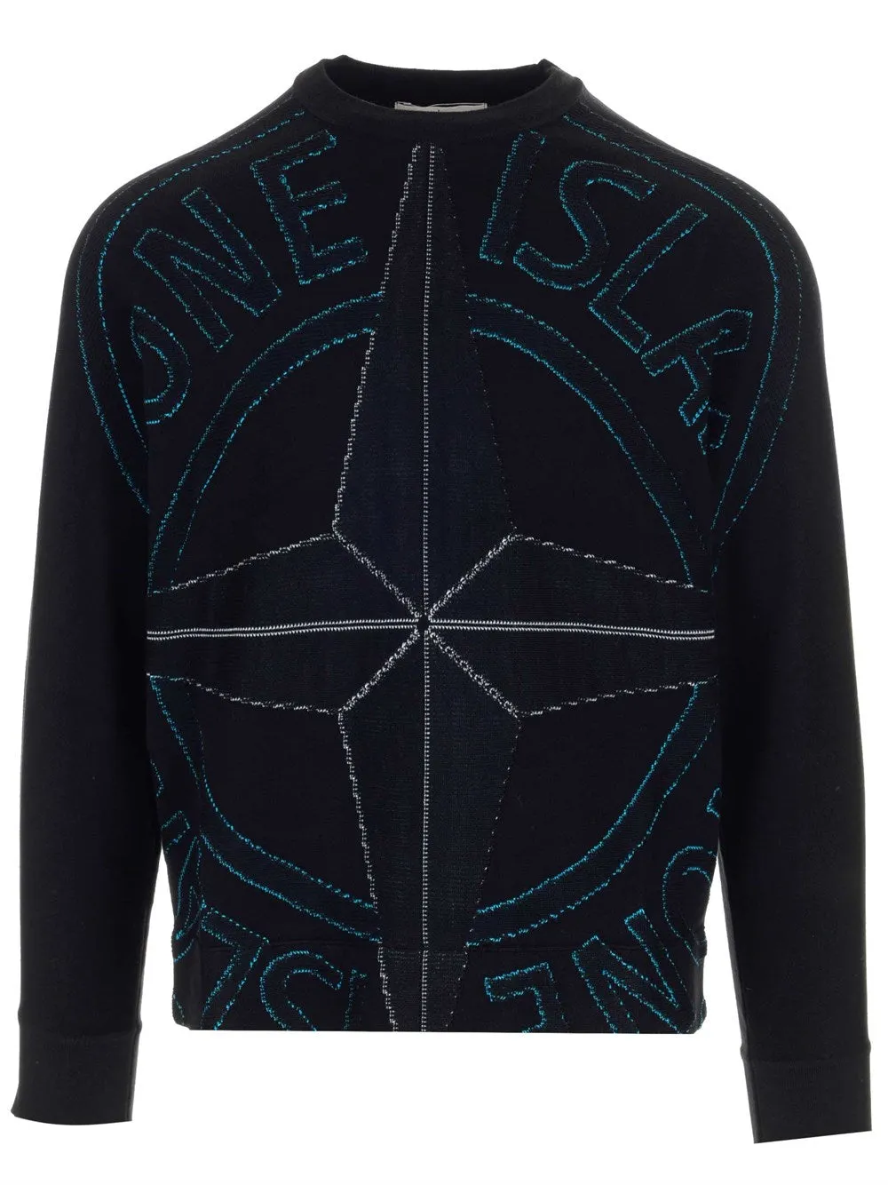 Stone Island Compass Logo Knitted Sweater