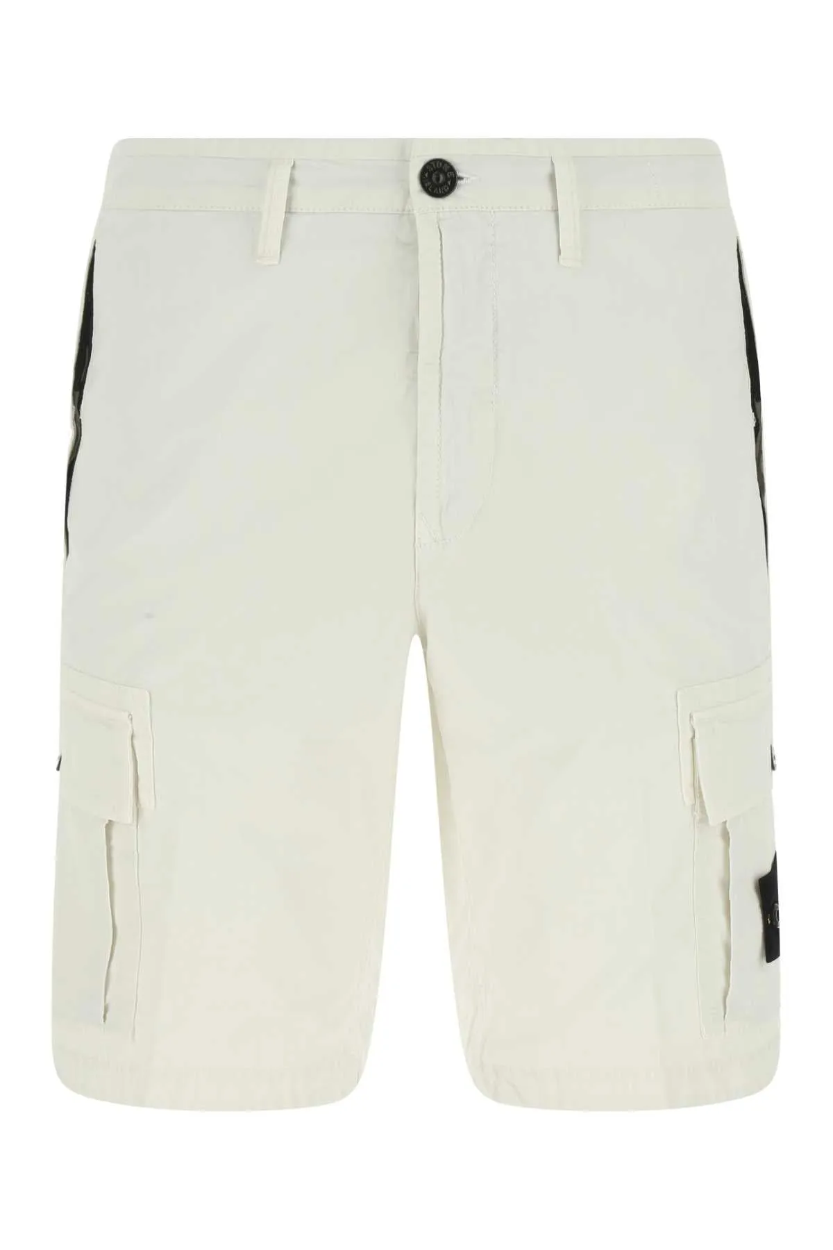 Stone Island Logo Patch Cargo Shorts