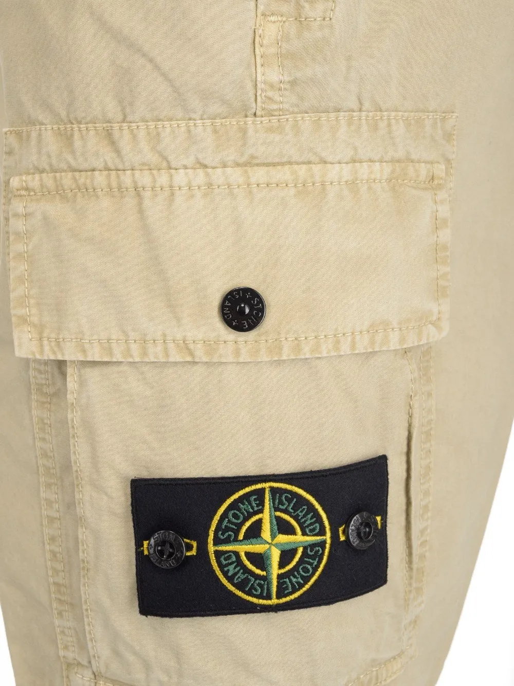 Stone Island Logo Patch Cargo Shorts