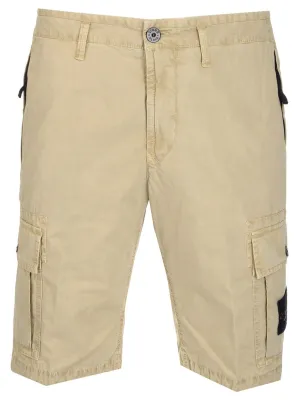 Stone Island Logo Patch Cargo Shorts