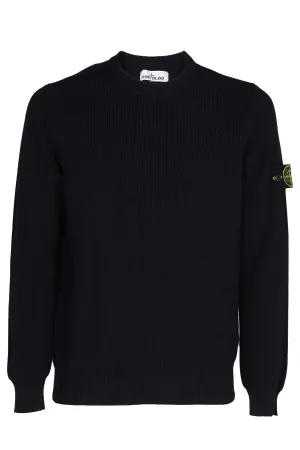Stone Island Logo Patch Knitted Jumper