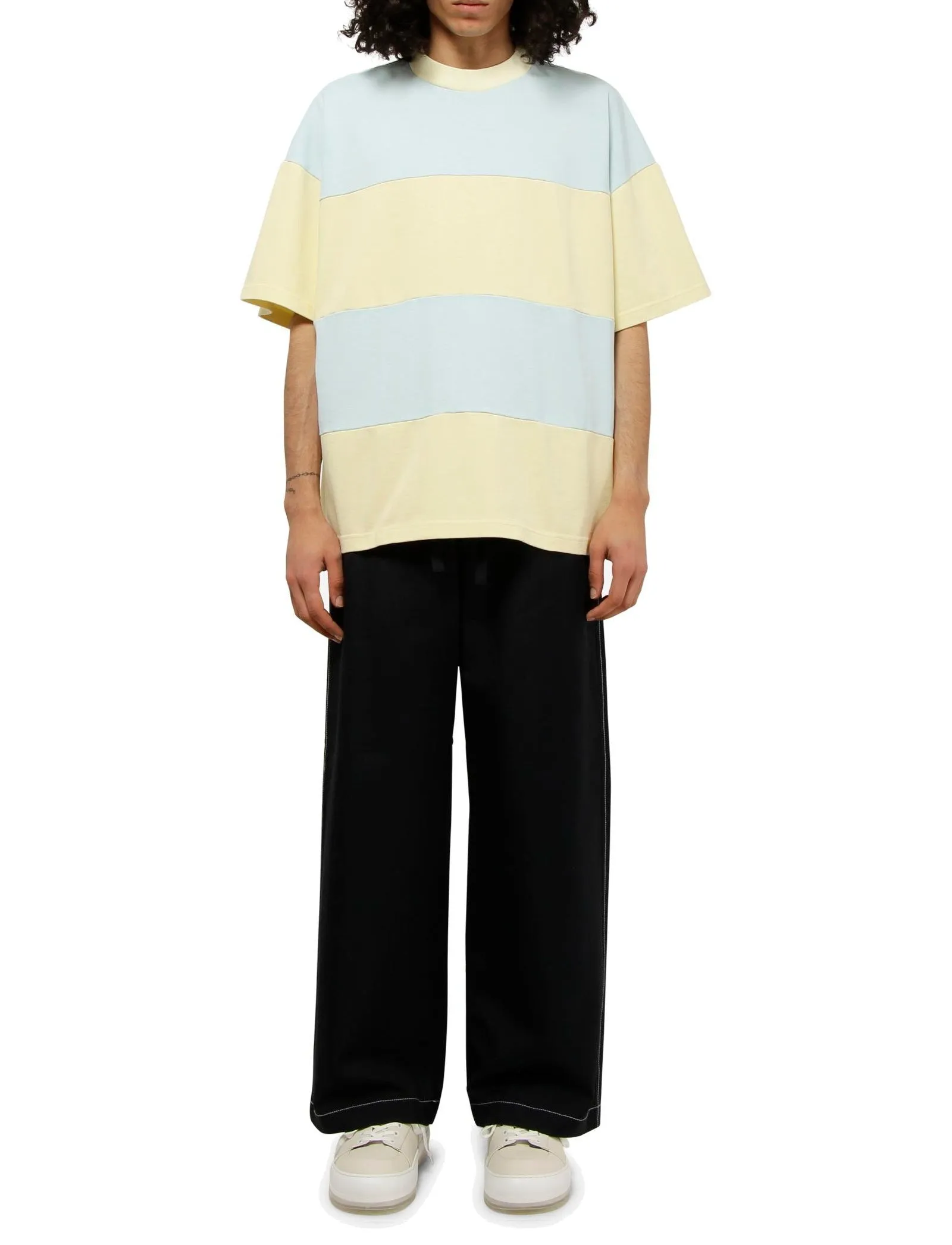 Sunnei Striped Crewneck T-Shirt