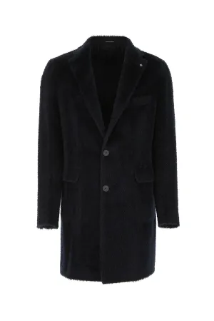 Tagliatore Single-Breasted Knit Coat