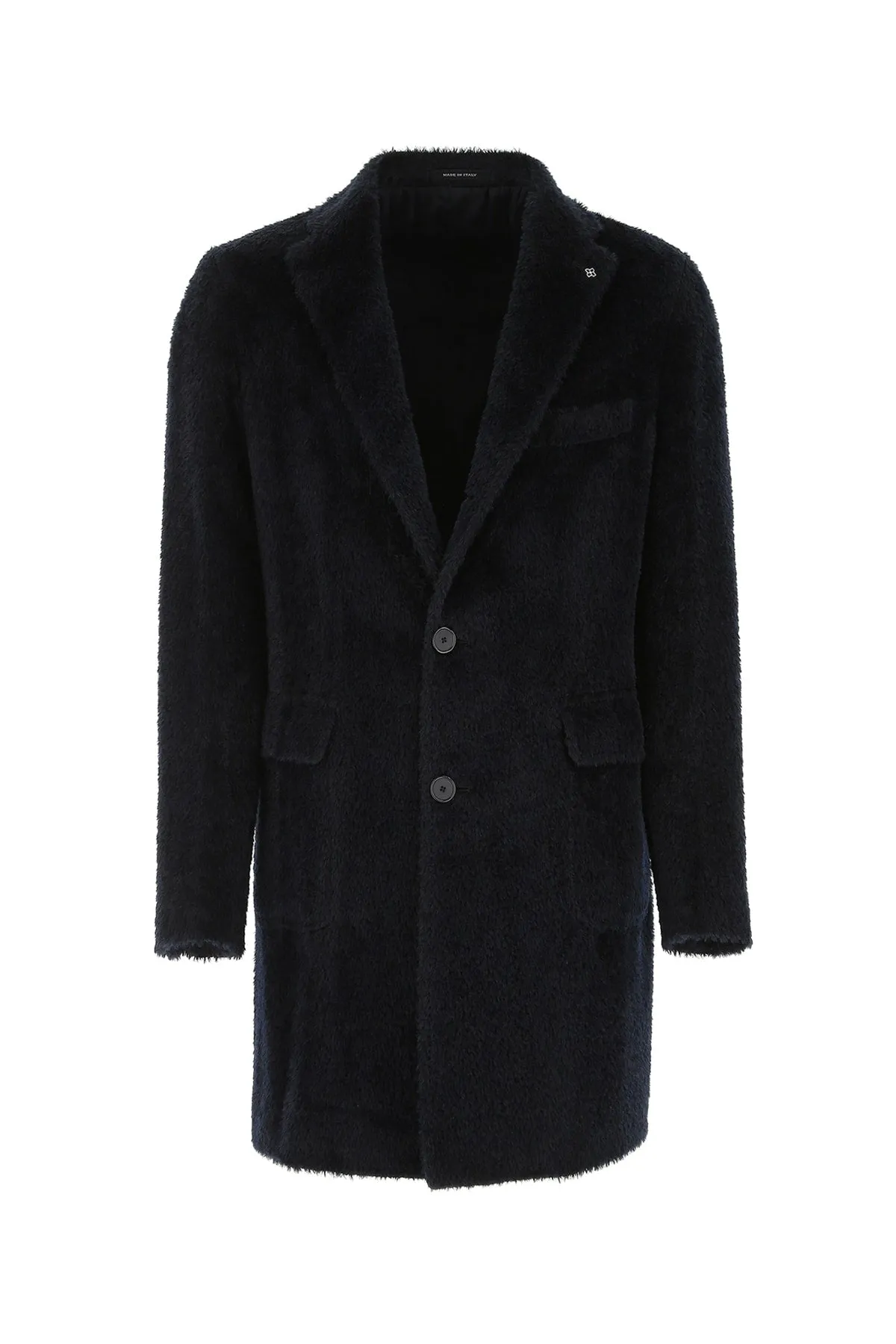 Tagliatore Single-Breasted Knit Coat