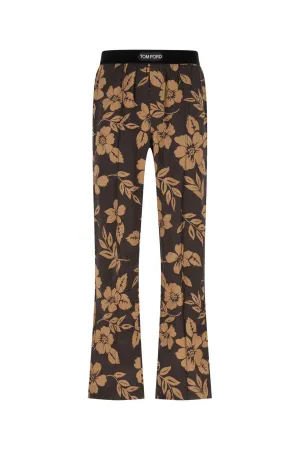 Tom Ford Floral Printed Flared Pajama Pants