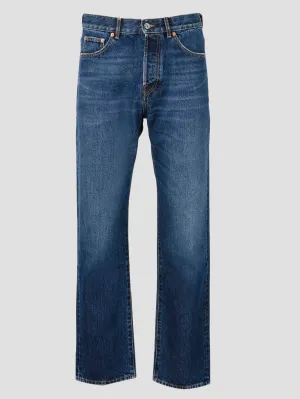 Valentino Buttoned Straight Leg Jeans