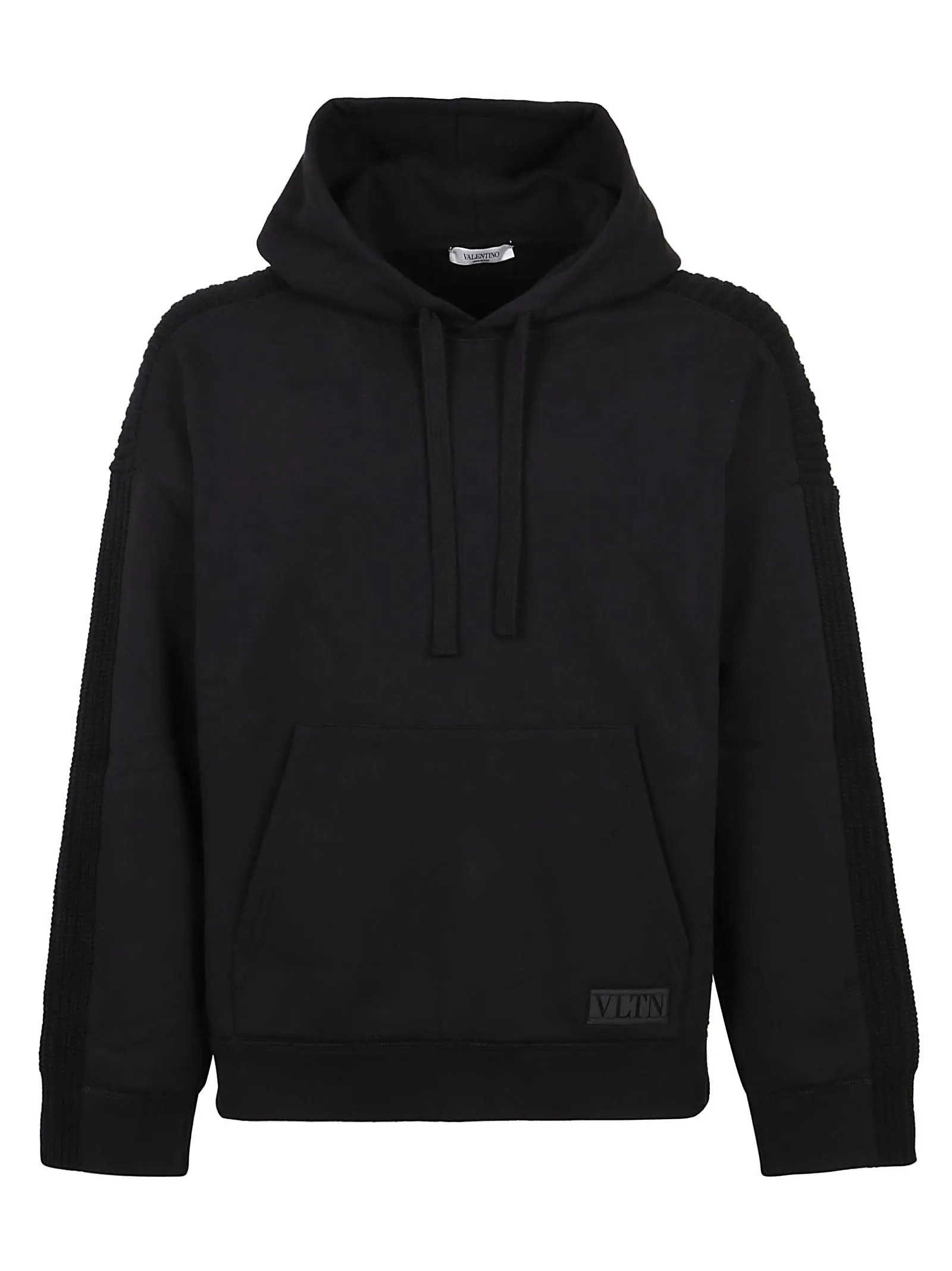 Valentino Logo Patch Knitted Hoodie