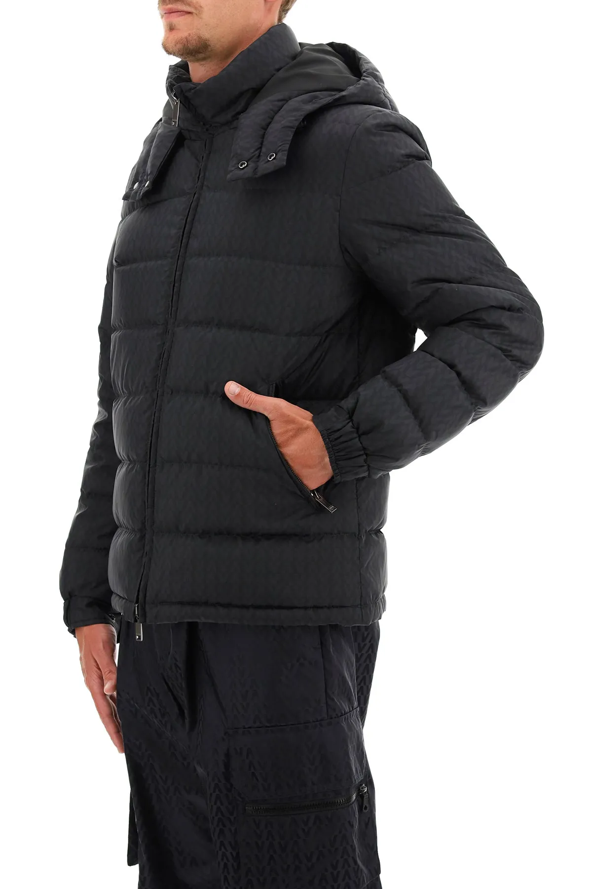 Valentino Optical Motif Down Coat