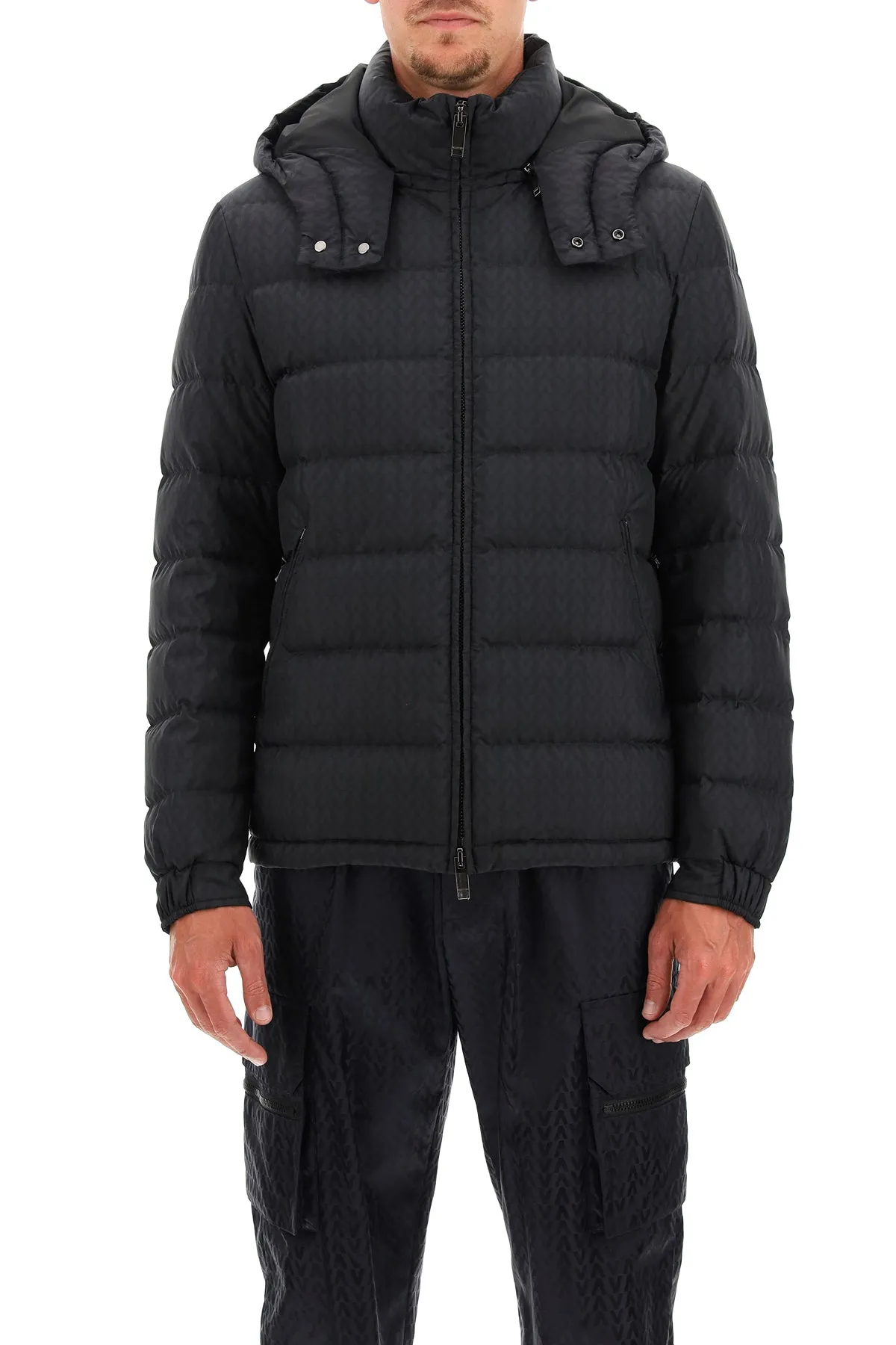 Valentino Optical Motif Down Coat