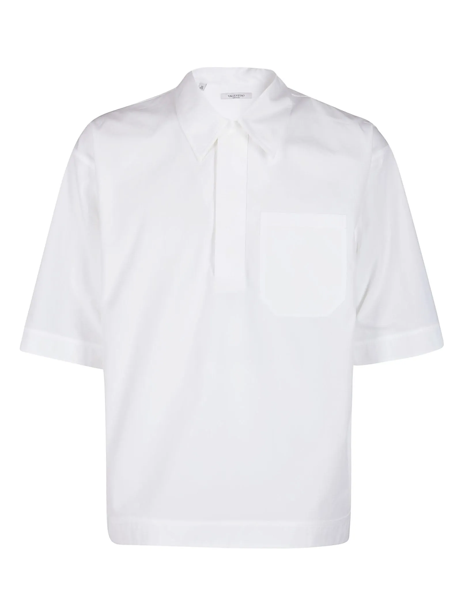 Valentino Poplin Polo Shirt