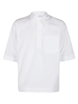 Valentino Poplin Polo Shirt