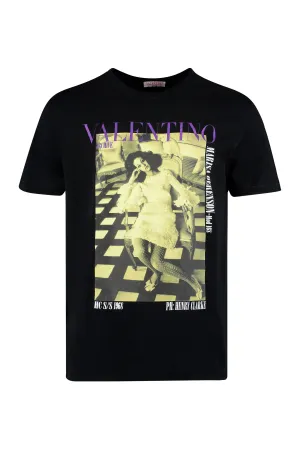 ValentinoLogo Printed Crewneck T-Shirt