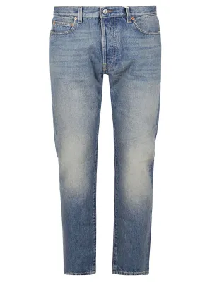 ValentinoStonewashed Slim Fit Jeans