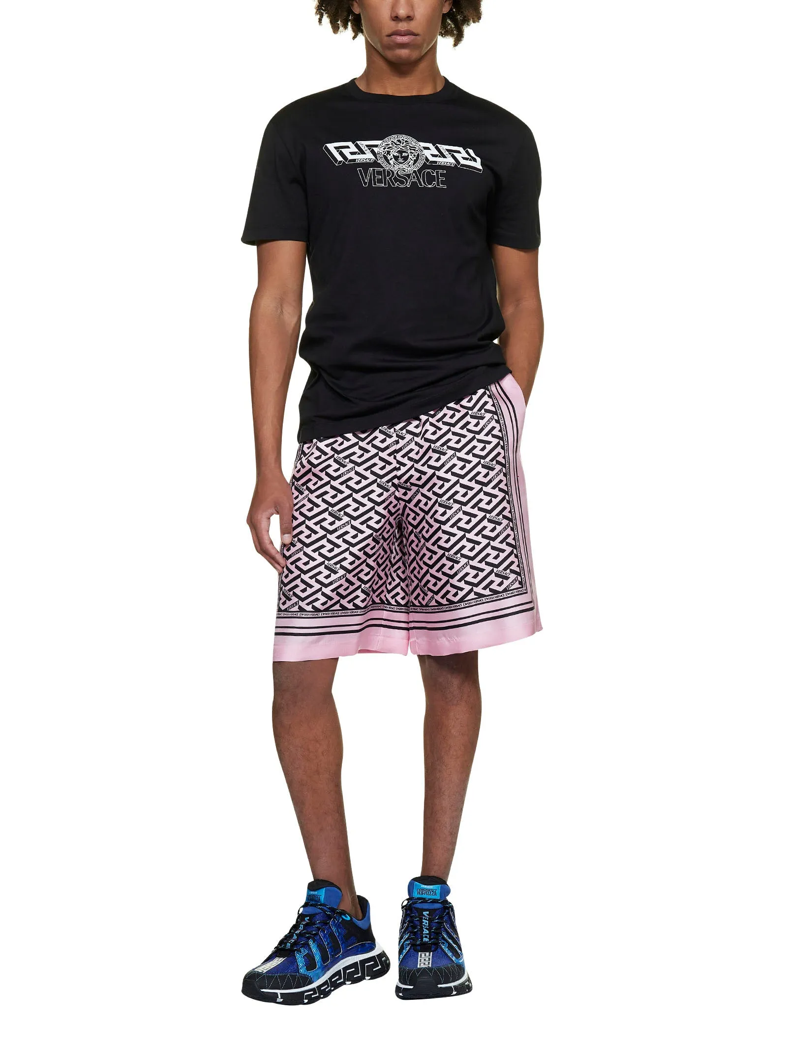 Versace Greca Printed Shorts