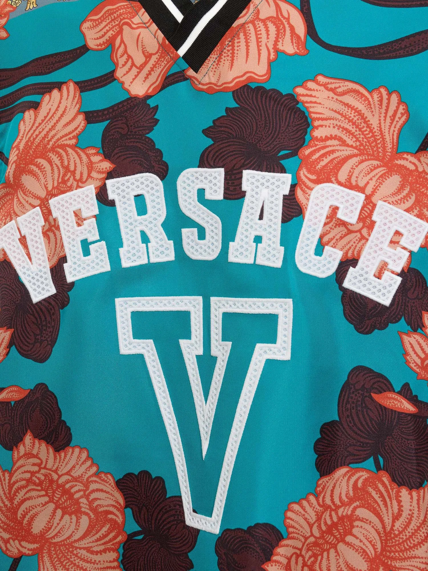 Versace Logo Printed V-Neck Sleeveless Top