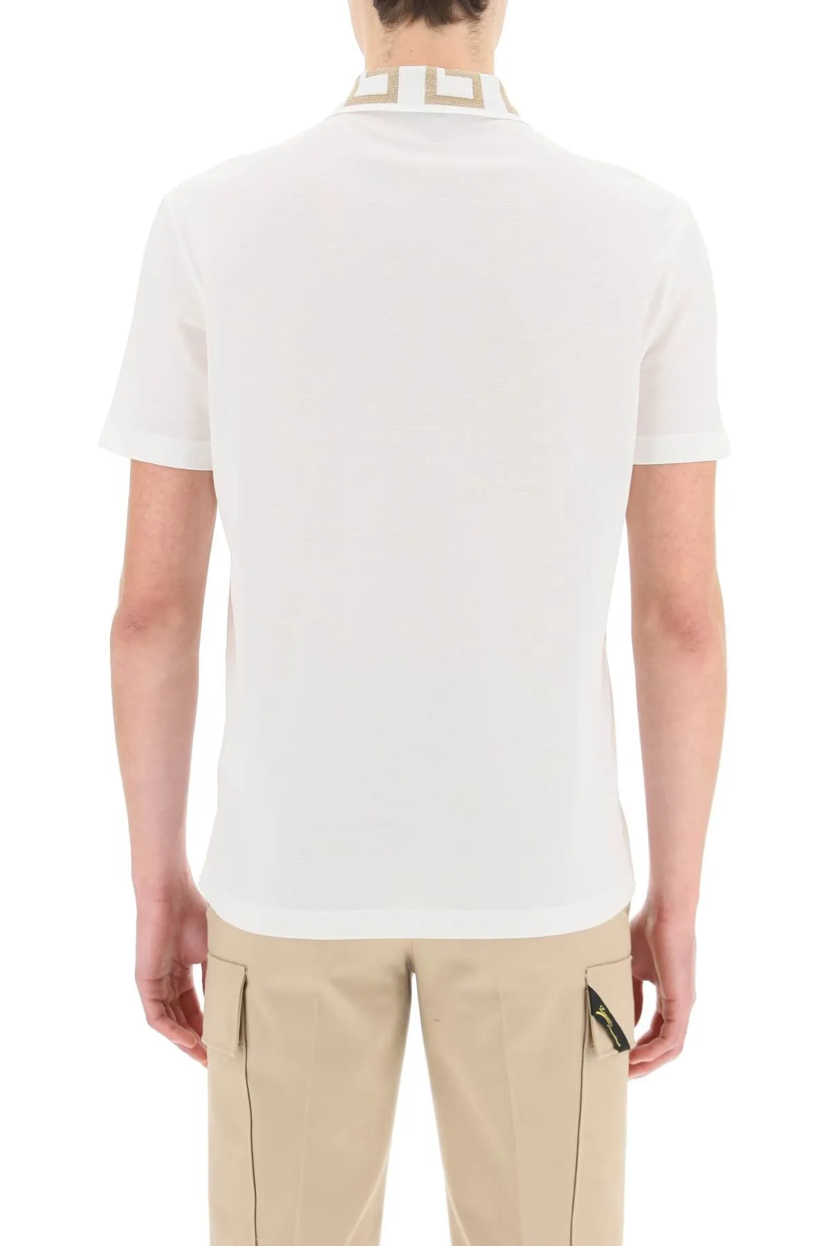 Versace Medusa Embroidered Polo Shirt