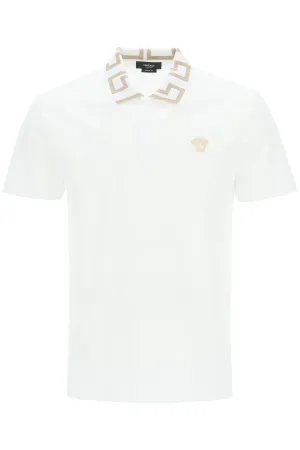 Versace Medusa Embroidered Polo Shirt