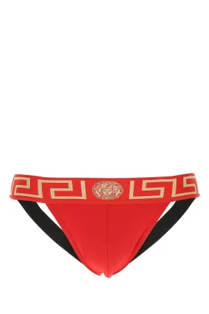 Versace Medusa Motif Waistband Jockstrap
