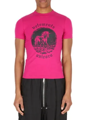 Vetements Graphic Printed Crewneck T-Shirt