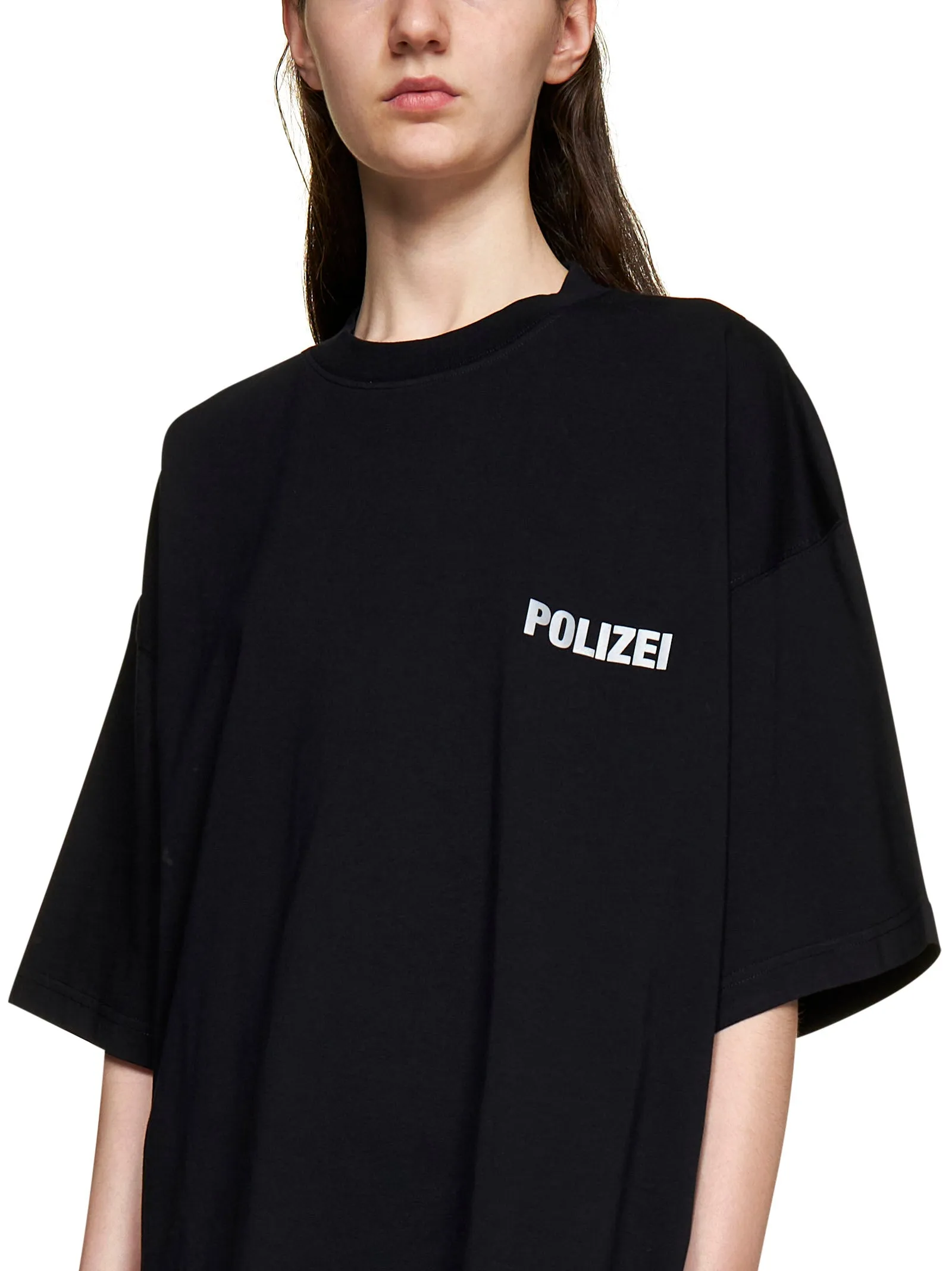 Vetements Slogan Printed Crewneck T-Shirt