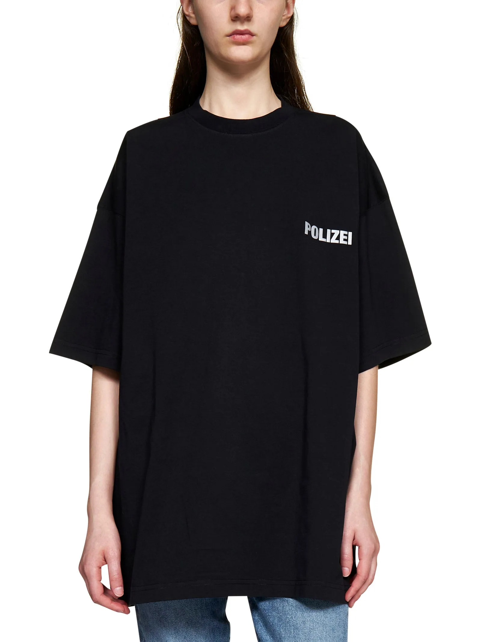 Vetements Slogan Printed Crewneck T-Shirt