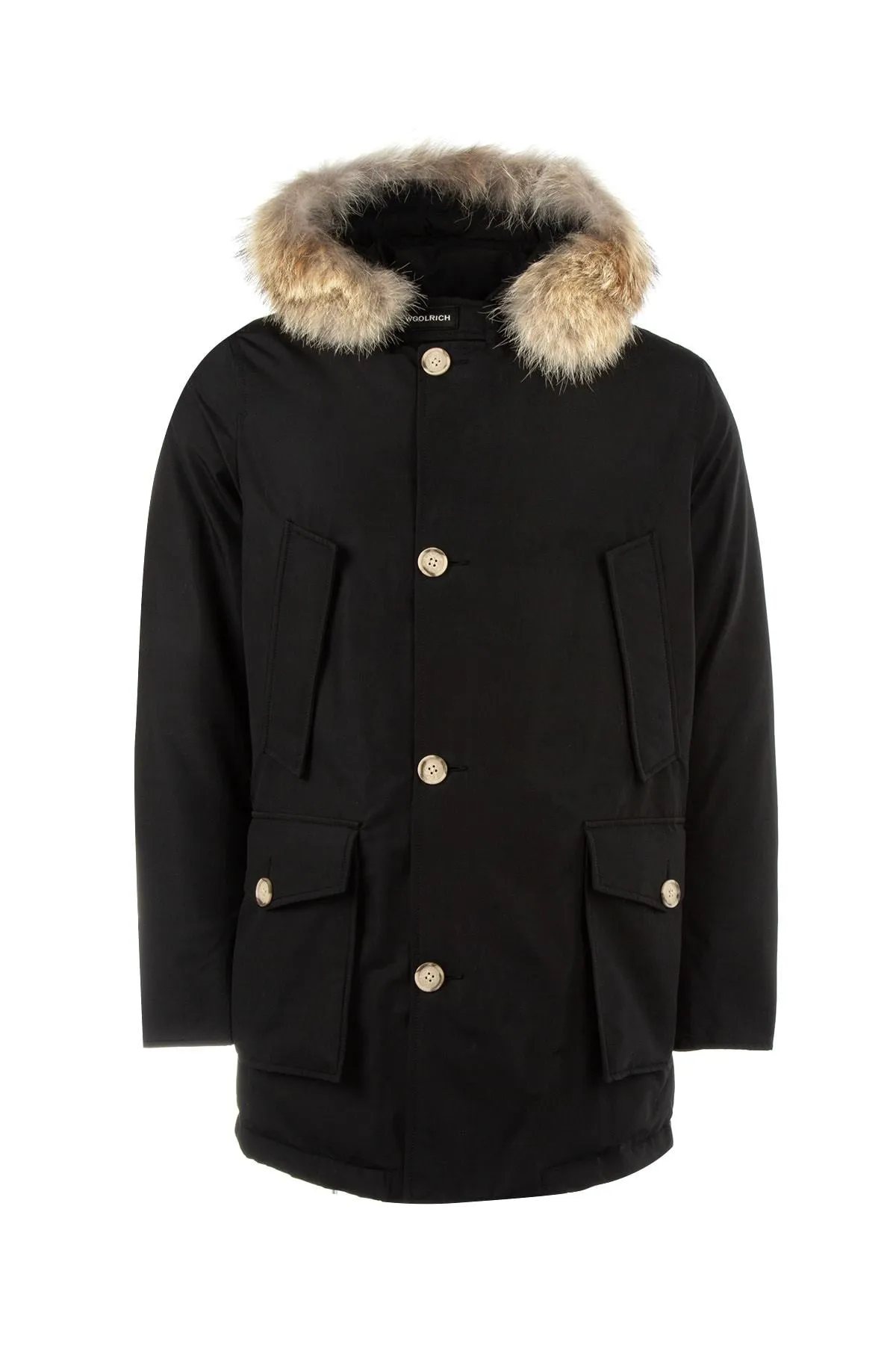 Woolrich Hooded Fur Trimmed Coat
