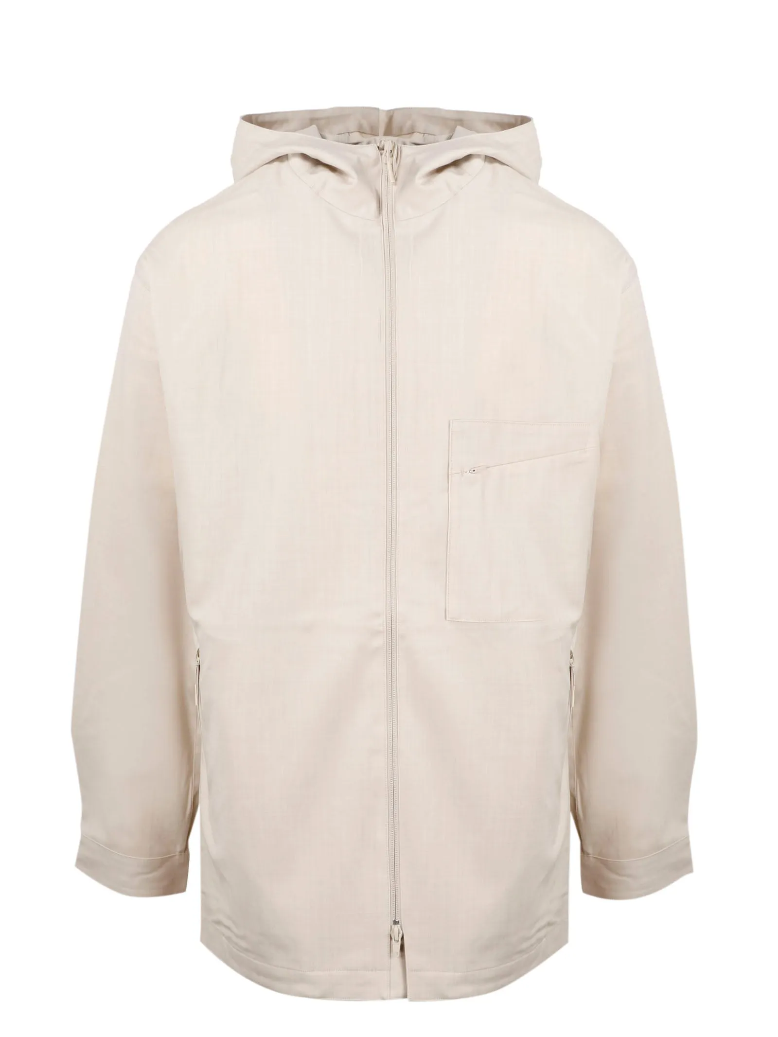 Y-3 Zipped Hooded Coat