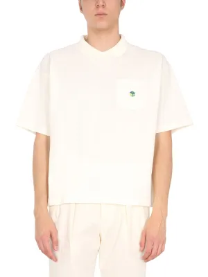 YMC Logo Embroidered Polo Shirt