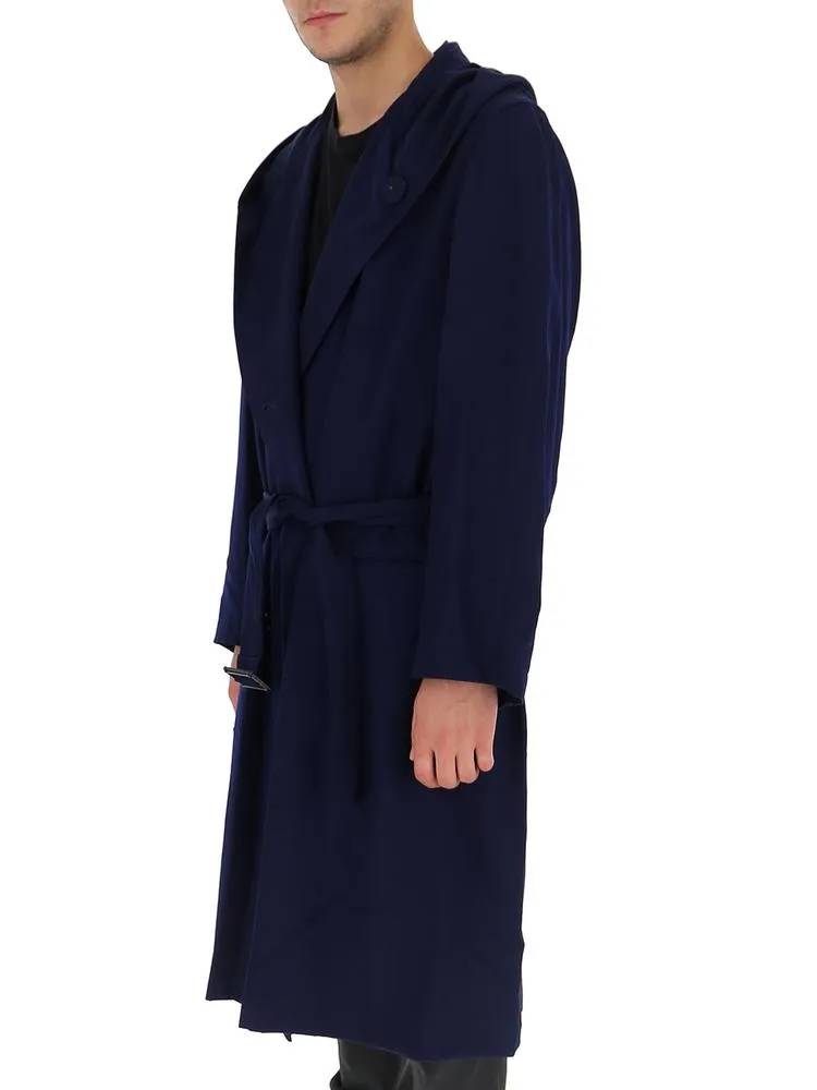 Yohji Yamamoto Hooded Trench Coat