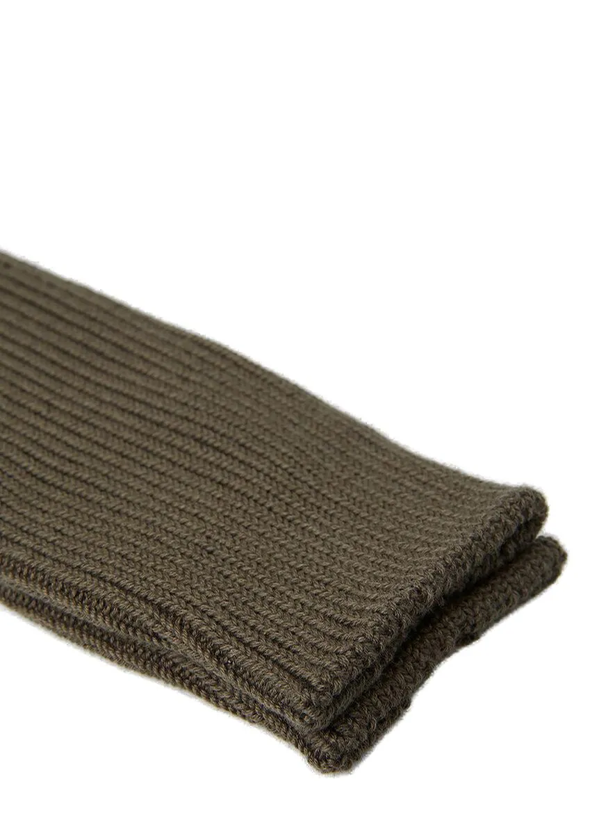 Yohji Yamamoto Logo Embroidered Military Socks