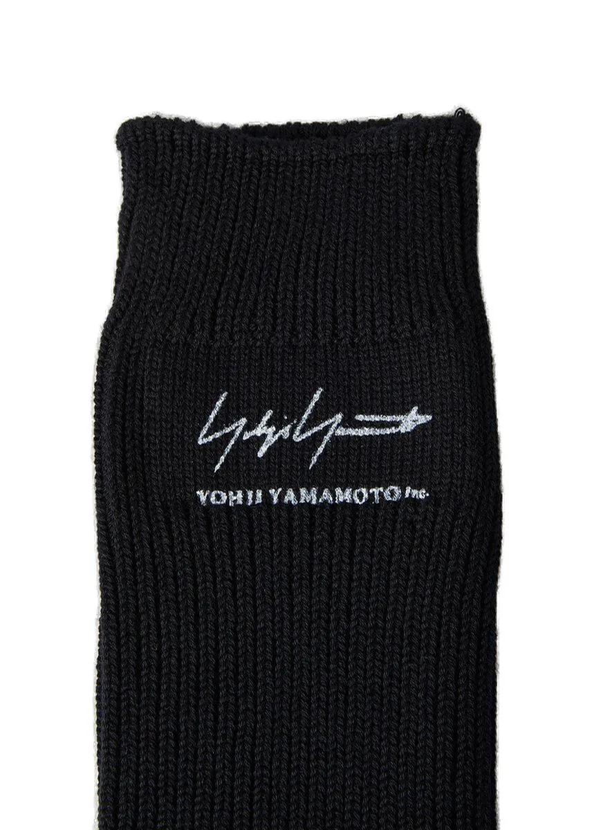Yohji Yamamoto Logo Patch Military Socks