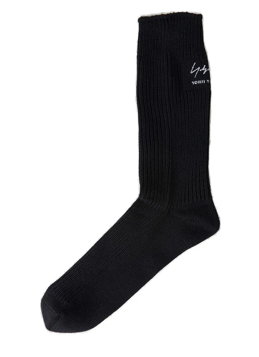 Yohji Yamamoto Logo Patch Military Socks