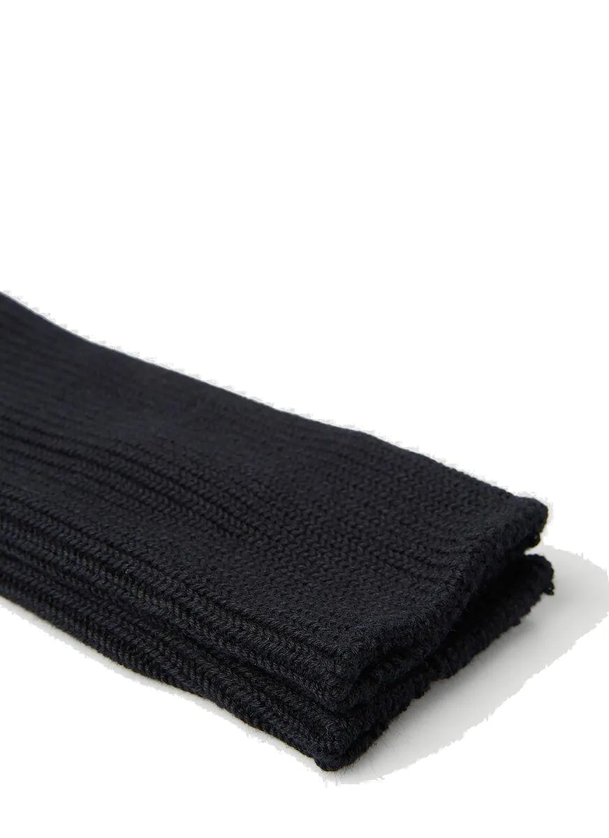 Yohji Yamamoto Logo Patch Military Socks