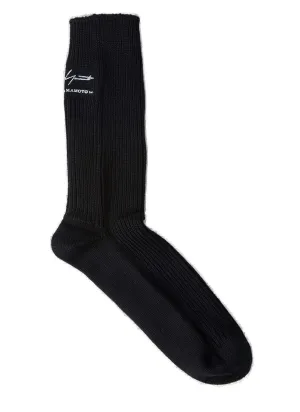 Yohji Yamamoto Logo Patch Military Socks