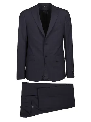 Z Zegna Abito Check Print Tailored Suit
